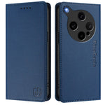 For Oppo Find X8 Ultra 5G Leather Case RINACASIS RC01 Phone Cover with RFID Blocking Wallet Stand