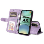 Xiaomi Redmi A5 NFC (EU) (173,45 mm) Läderfodral med pekskärm och stativ