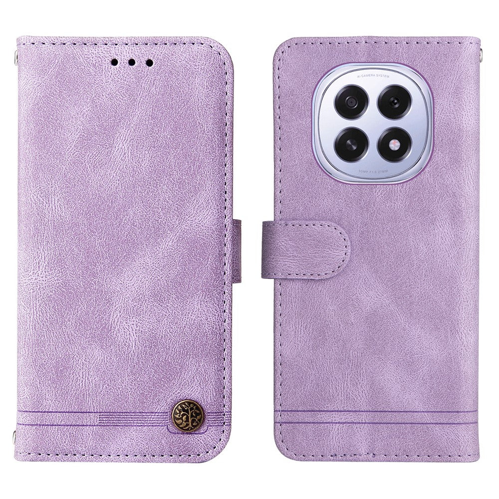 For Oppo A5 5G / Oppo F29 5G Leather Wallet Cases Skin Touch Phone Cover Stand with Strap