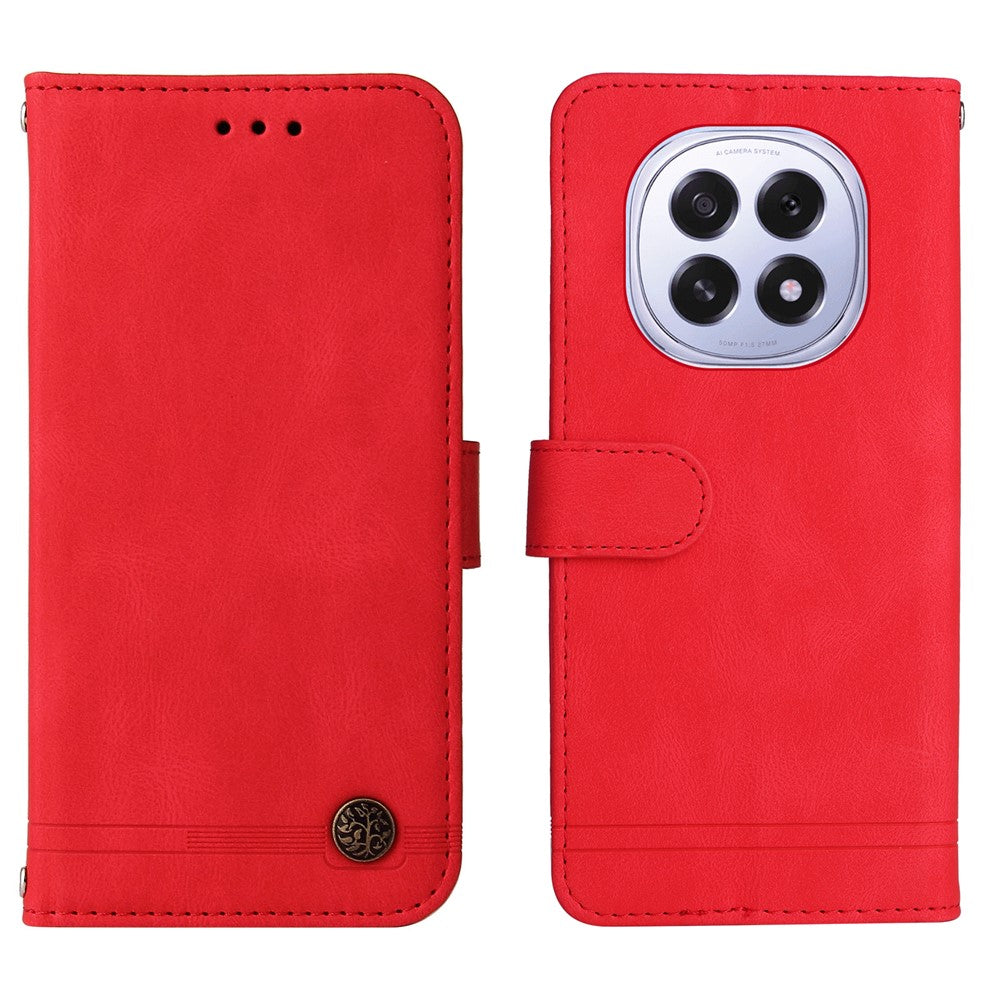 For Oppo A5 5G / Oppo F29 5G Leather Wallet Cases Skin Touch Phone Cover Stand with Strap