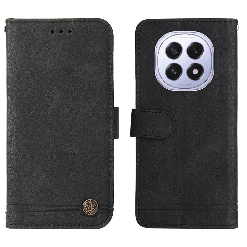 For Oppo A5 5G / Oppo F29 5G Leather Wallet Cases Skin Touch Phone Cover Stand with Strap