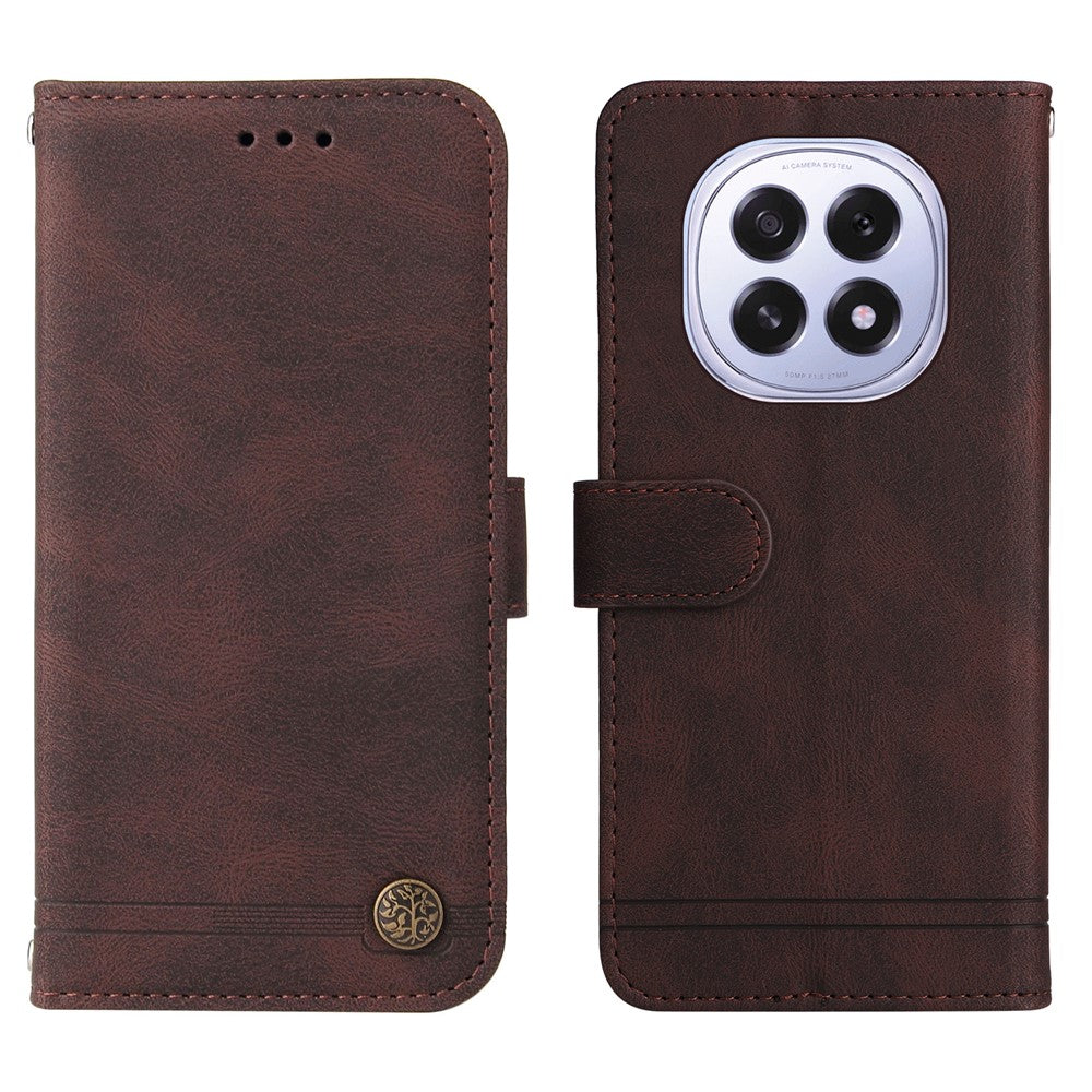 For Oppo A5 5G / Oppo F29 5G Leather Wallet Cases Skin Touch Phone Cover Stand with Strap