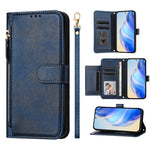 For Motorola Edge 60 5G / 60 Fusion 5G etui med lynlåslomme, flere kortpladser, telefoncover i læder