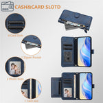 For Motorola Edge 60 5G / 60 Fusion 5G etui med lynlåslomme, flere kortpladser, telefoncover i læder
