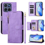 For Motorola Edge 60 5G / 60 Fusion 5G etui med lynlåslomme, flere kortpladser, telefoncover i læder