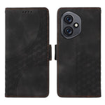For Honor 400 5G (Global) Leather Cases Wallet Rhombus Imprinted Phone Cover Stand with Strap