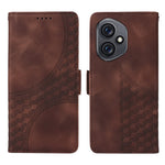 For Honor 400 5G (Global) Leather Cases Wallet Rhombus Imprinted Phone Cover Stand with Strap