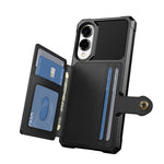 Til Samsung Galaxy S25 Edge cover med kortholder i PU-læder + TPU-bagcover