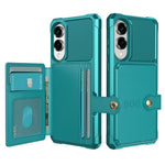Til Samsung Galaxy S25 Edge cover med kortholder i PU-læder + TPU-bagcover