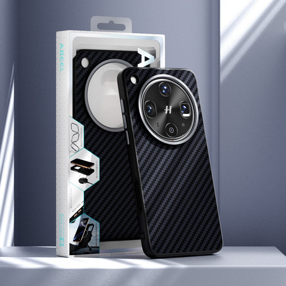 ABEEL For Oppo Find X8 Ultra 5G Magnetic Case Carbon Fiber Texture Back Cover