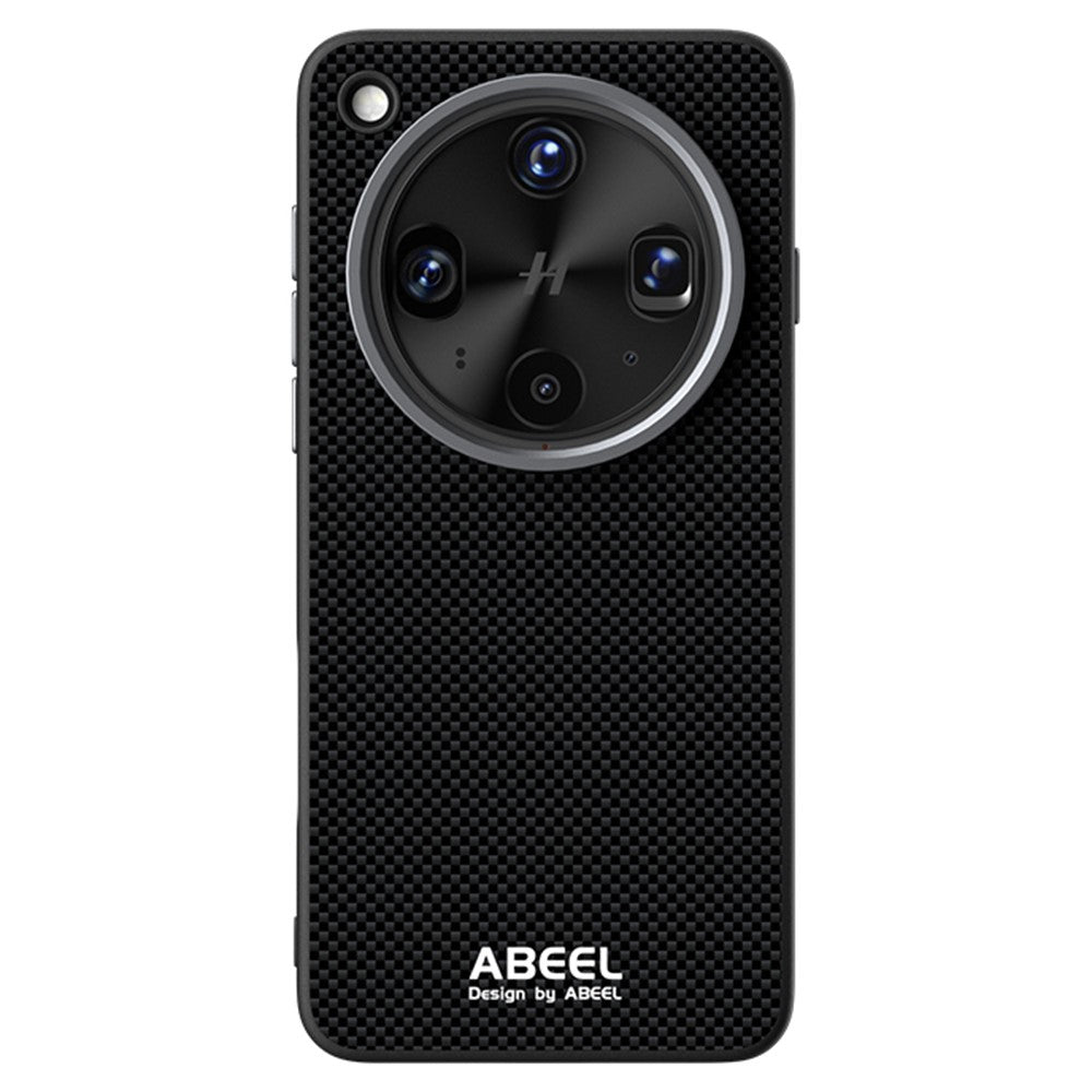 ABEEL magnetisk etui til Oppo Find X8 Ultra 5G, trykt PC- og TPU-etui i aluminiumlegering og læder