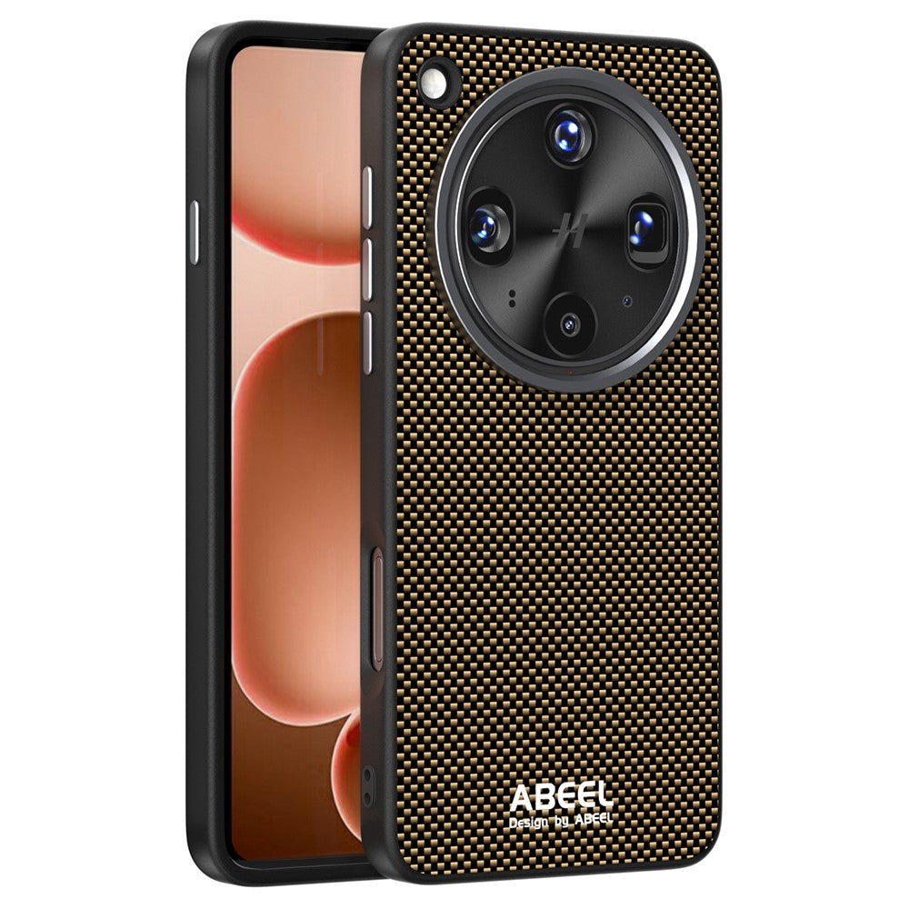 ABEEL magnetisk etui til Oppo Find X8 Ultra 5G, trykt PC- og TPU-etui i aluminiumlegering og læder