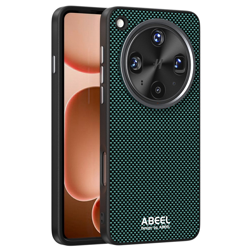 ABEEL magnetisk etui til Oppo Find X8 Ultra 5G, trykt PC- og TPU-etui i aluminiumlegering og læder