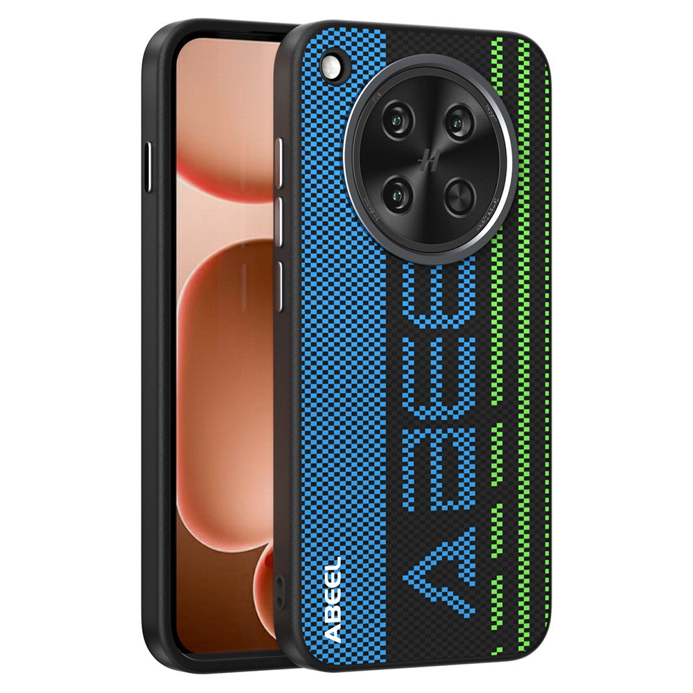 ABEEL For Oppo Find X8s 5G Magnetic Case Micro-Embossing 6D Printed PC TPU Aluminum Alloy Leather Phone Cover