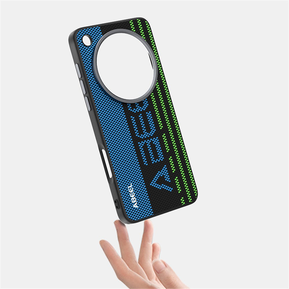 ABEEL For Oppo Find X8s+ 5G Magnetic Case Micro-Embossing 6D Printed PC TPU Aluminum Alloy Leather Phone Cover