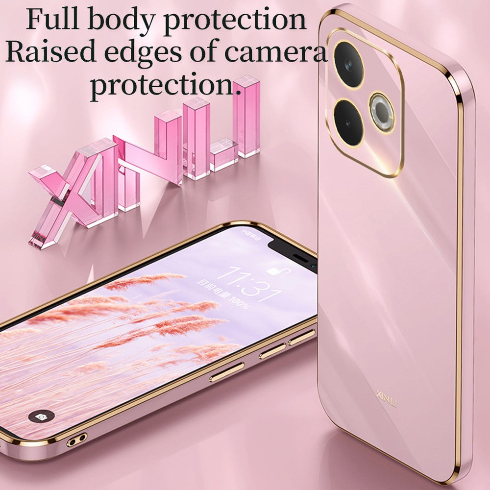 XINLI For Oppo A5 Pro 4G (Global) / 5G (Global) / A5 Energy 5G (China) Case TPU Phone Cover with Electroplating Frame