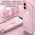 XINLI For Samsung Galaxy S25 Edge Case TPU Phone Cover with Electroplating Frame