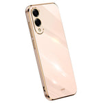 XINLI For Samsung Galaxy S25 Edge Case TPU Phone Cover with Electroplating Frame