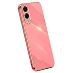 XINLI For Samsung Galaxy S25 Edge Case TPU Phone Cover with Electroplating Frame