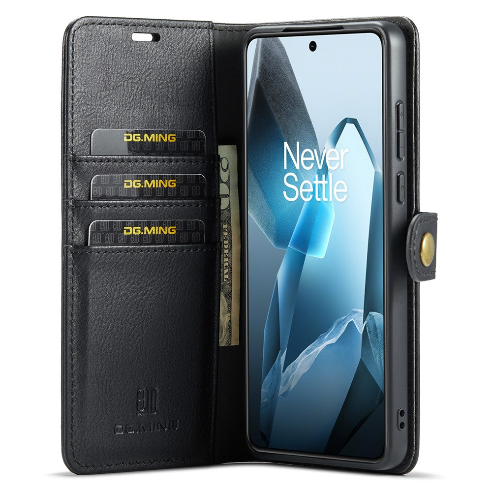 DG.MING for OnePlus 13 Case Detachable Split Leather Phone Cover