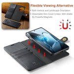 DG.MING for OnePlus 13 Case Detachable Split Leather Phone Cover