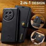 DG.MING for OnePlus 13 Case Detachable Split Leather Phone Cover