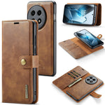 DG.MING for OnePlus 13 Case Detachable Split Leather Phone Cover