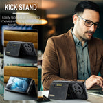 DG.MING M2-serien för OnePlus 13-skal PU + PC + TPU-mobilskydd avtagbart plånboksfodral