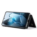 DG.MING M2-serien för OnePlus 13-skal PU + PC + TPU-mobilskydd avtagbart plånboksfodral