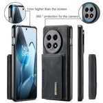 DG.MING M2-serien för OnePlus 13-skal PU + PC + TPU-mobilskydd avtagbart plånboksfodral