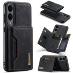 DG.MING M2 Series for Samsung Galaxy S25 Edge Case PU + PC + TPU Phone Cover Detachable Wallet