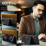 DG.MING M2 Series for Samsung Galaxy S25 Edge Case PU + PC + TPU Phone Cover Detachable Wallet