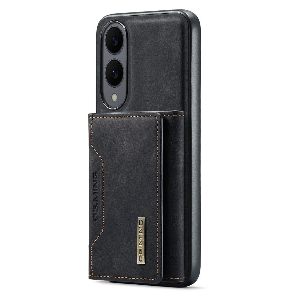 DG.MING M2 Series for Samsung Galaxy S25 Edge Case PU + PC + TPU Phone Cover Detachable Wallet