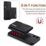DG.MING M2 Series for Samsung Galaxy S25 Edge Case PU + PC + TPU Phone Cover Detachable Wallet