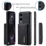 DG.MING M2 Series for Samsung Galaxy S25 Edge Case PU + PC + TPU Phone Cover Detachable Wallet