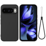 Til Google Pixel 10 Cover Liquid Silikone Telefon Bagcover med Håndrem