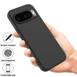 Til Google Pixel 10 Cover Liquid Silikone Telefon Bagcover med Håndrem