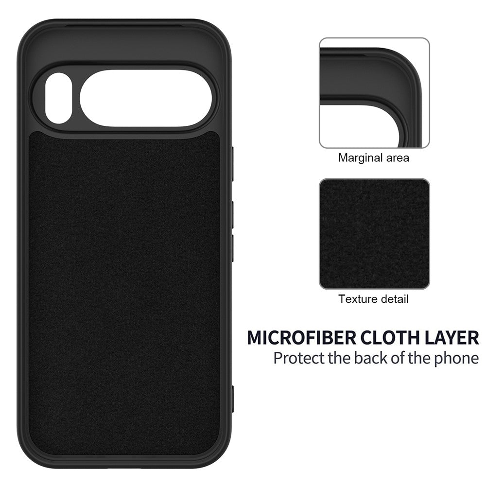Til Google Pixel 10 Cover Liquid Silikone Telefon Bagcover med Håndrem
