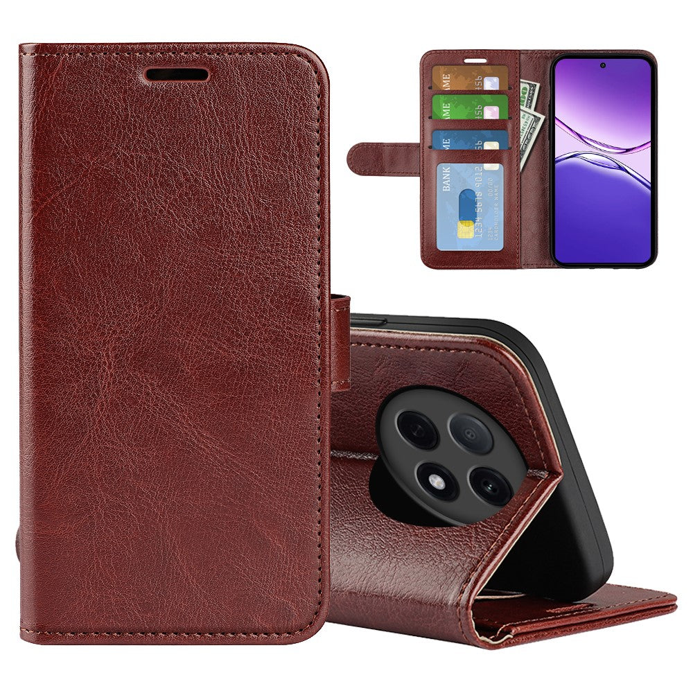 For Oppo F29 Pro 5G Case Crazy Horse Texture Stand Leather Phone Cover