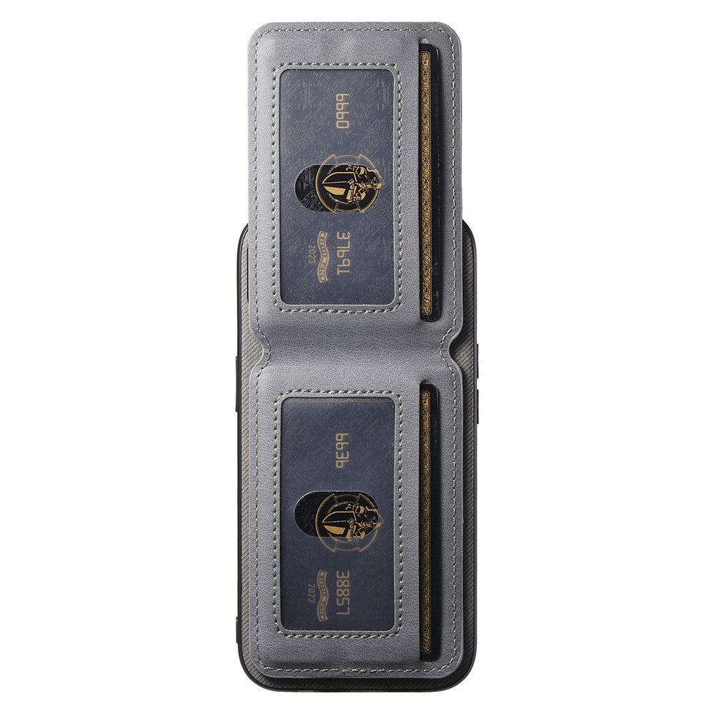 For Xiaomi Redmi Note 14 Pro+ 5G Case Cloth Texture Leather + PC + TPU RFID Blocking Phone Cover with Card Holder