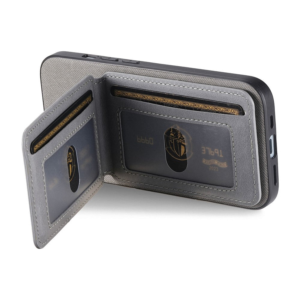 For Xiaomi Redmi Note 14 Pro+ 5G Case Cloth Texture Leather + PC + TPU RFID Blocking Phone Cover with Card Holder