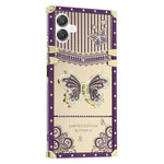 For Samsung Galaxy A06 4G / A06 5G Case Electroplated TPU + PC Phone Cover with Butterfly Kickstand