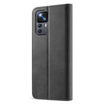 LC.IMEEKE For Xiaomi 12T 5G / Redmi K50 Ultra 5G / 12T Pro 5G Calf Texture PU Leather Phone Stand Case Magnetic Clasp Wallet Phone Cover