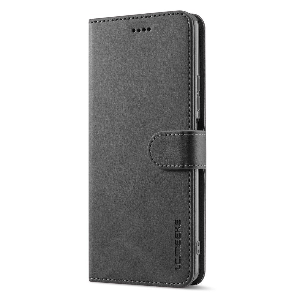 LC.IMEEKE For Xiaomi 12T 5G / Redmi K50 Ultra 5G / 12T Pro 5G Calf Texture PU Leather Phone Stand Case Magnetic Clasp Wallet Phone Cover