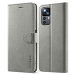 LC.IMEEKE til Xiaomi 12T 5G / Redmi K50 Ultra 5G / 12T Pro 5G, mobilstativ i PU-læder med kalveskindstekstur, magnetisk spænde, tegnebogsetui