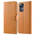 LC.IMEEKE For Xiaomi 12T 5G / Redmi K50 Ultra 5G / 12T Pro 5G Calf Texture PU Leather Phone Stand Case Magnetic Clasp Wallet Phone Cover