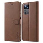 LC.IMEEKE For Xiaomi 12T 5G / Redmi K50 Ultra 5G / 12T Pro 5G Calf Texture PU Leather Phone Stand Case Magnetic Clasp Wallet Phone Cover