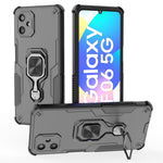 For Samsung Galaxy F06 5G Case Rotatable Ring Kickstand PC + TPU Shockproof Phone Cover