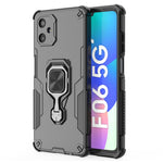 For Samsung Galaxy F06 5G Case Rotatable Ring Kickstand PC + TPU Shockproof Phone Cover