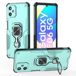 For Samsung Galaxy F06 5G Case Rotatable Ring Kickstand PC + TPU Shockproof Phone Cover